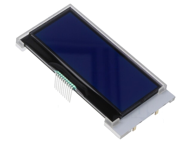 Display: LCD; alfanumeriek; COG,STN Negative; 20x4; blauw; LED Display: LCD; alfanumeriek; COG,STN Negative; 20x4; blauw; LED